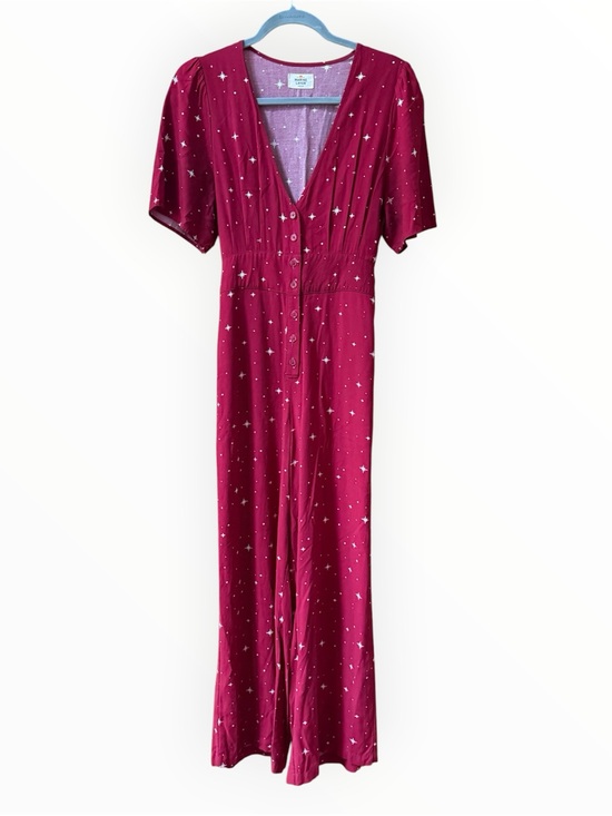 Marine Layer Pants - Marine Layer Lindy Jumpsuit in a red and white star print womens medium EUC